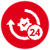 24-Stunden-Service-Symbol